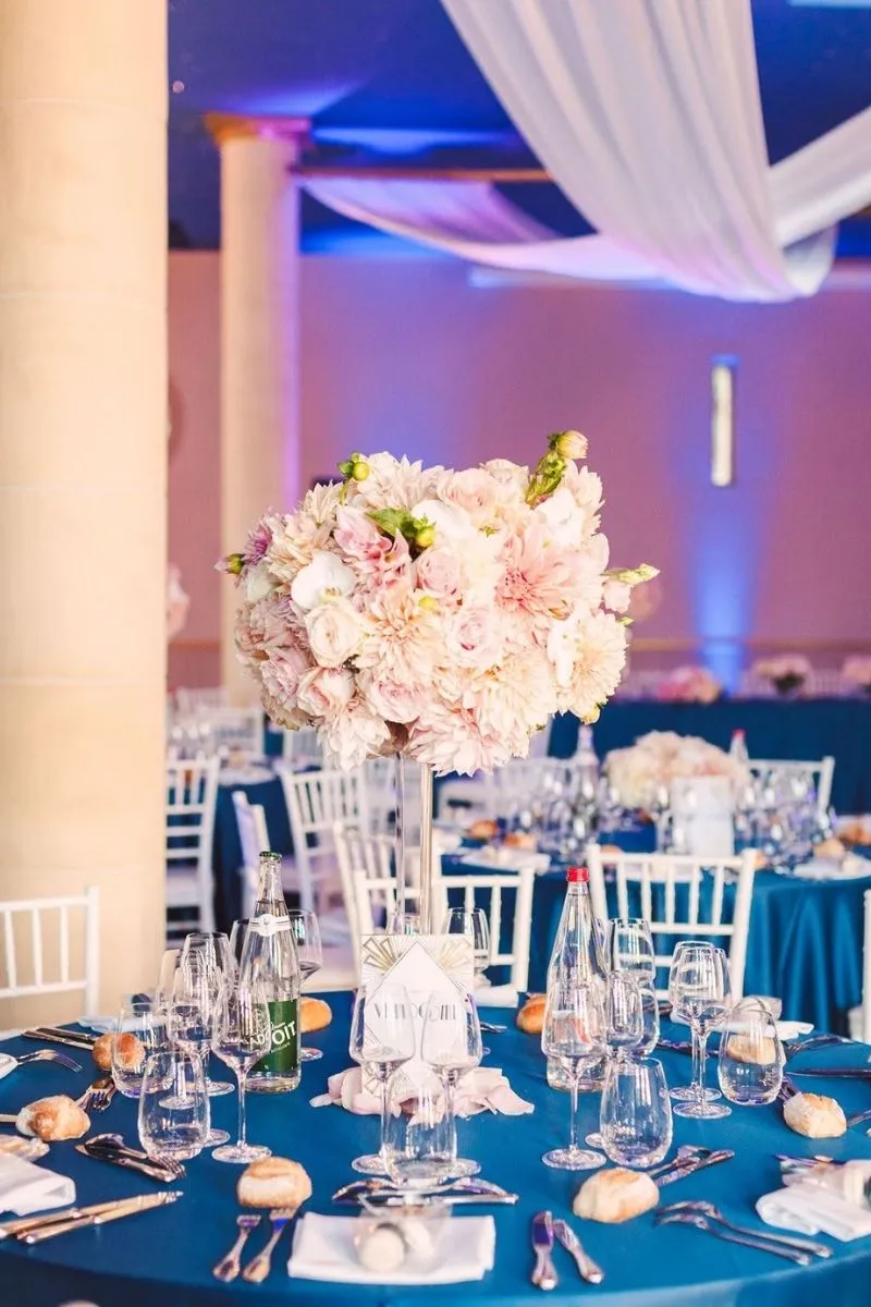 photo table d'honneur mariage au chateau de villiers