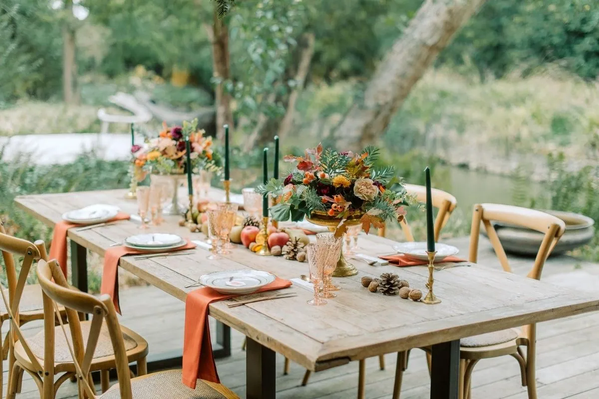 zoom sur table du Domaine de Quincampois