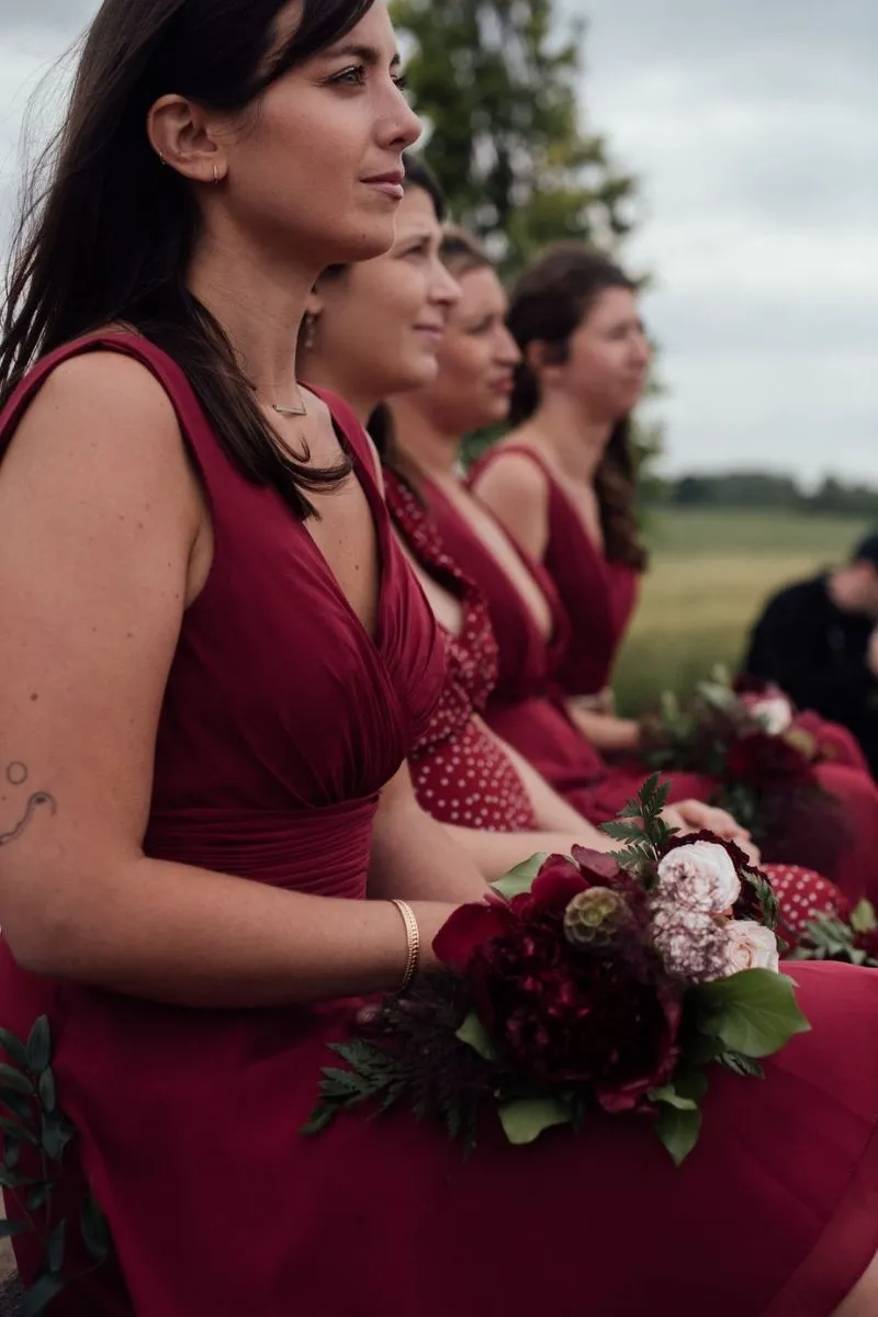 les demoiselles d'honneur à la Ferme d'Armenon