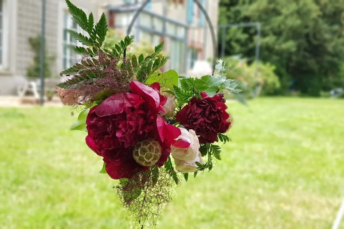 zoom bouquet de fleurs à la Ferme d'Armenon