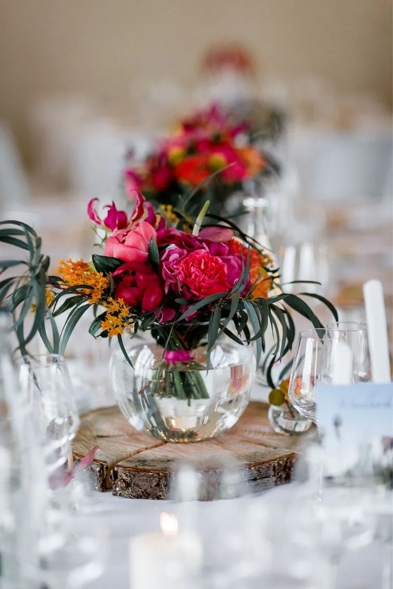 zoom sur bouquet du Mariage fun et coloré