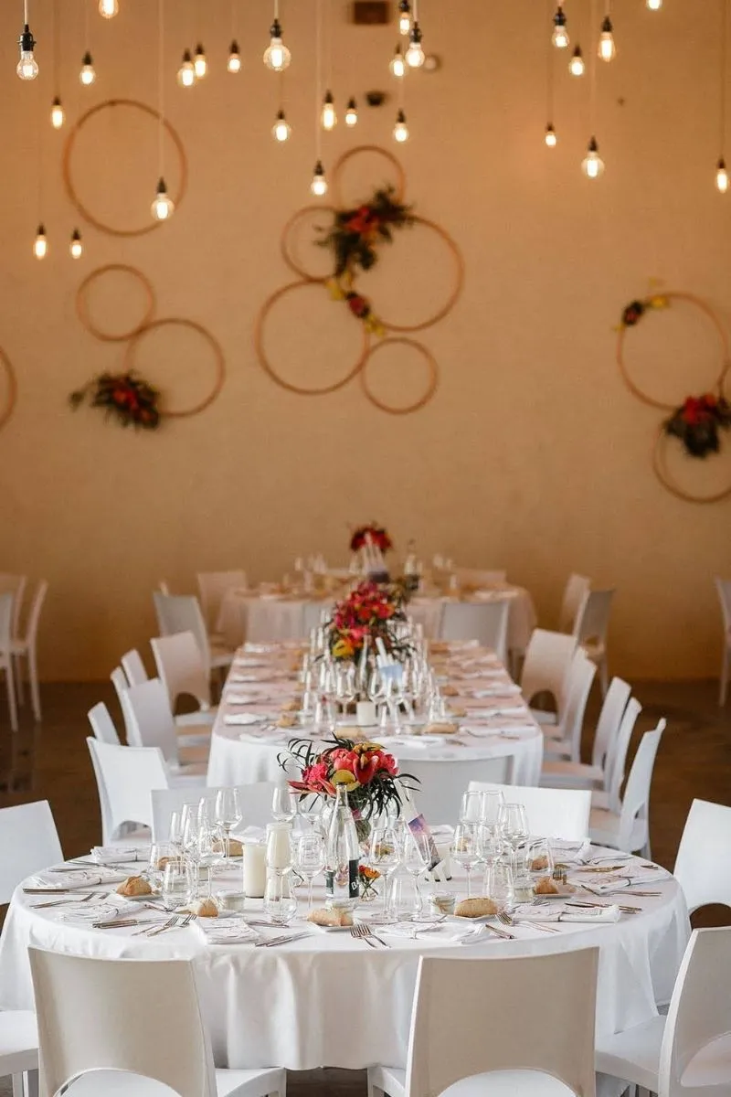 zoom sur la table du Mariage fun et coloré