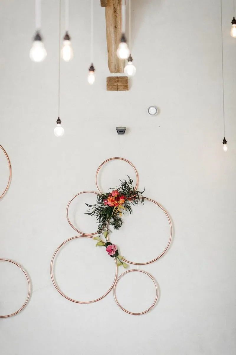 zoom sur luminaire du Mariage fun et coloré