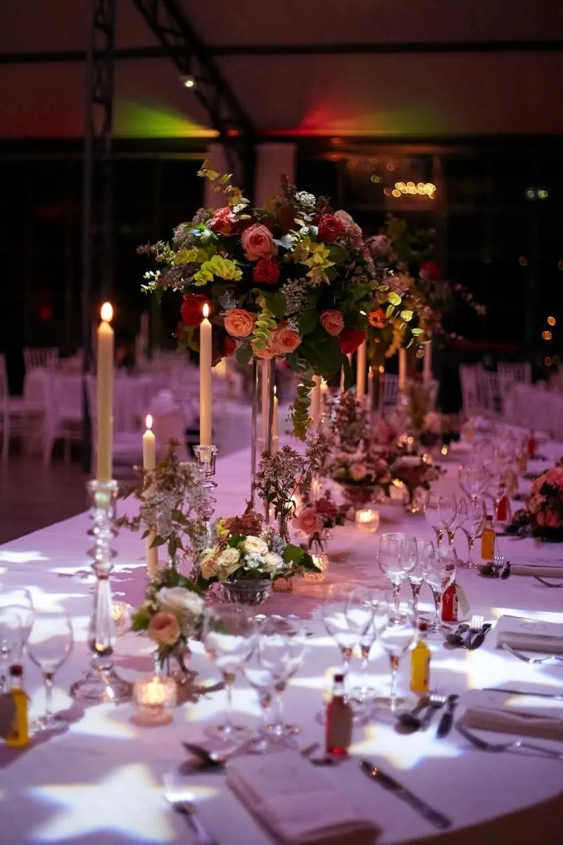 table d'honneur tamisé