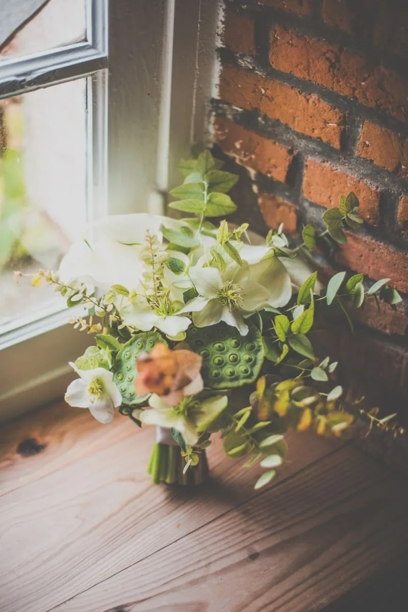 zoom sur plantes d'un mariage thème végétal
