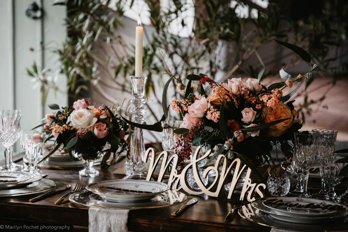 table d'honneur au chateau de courson