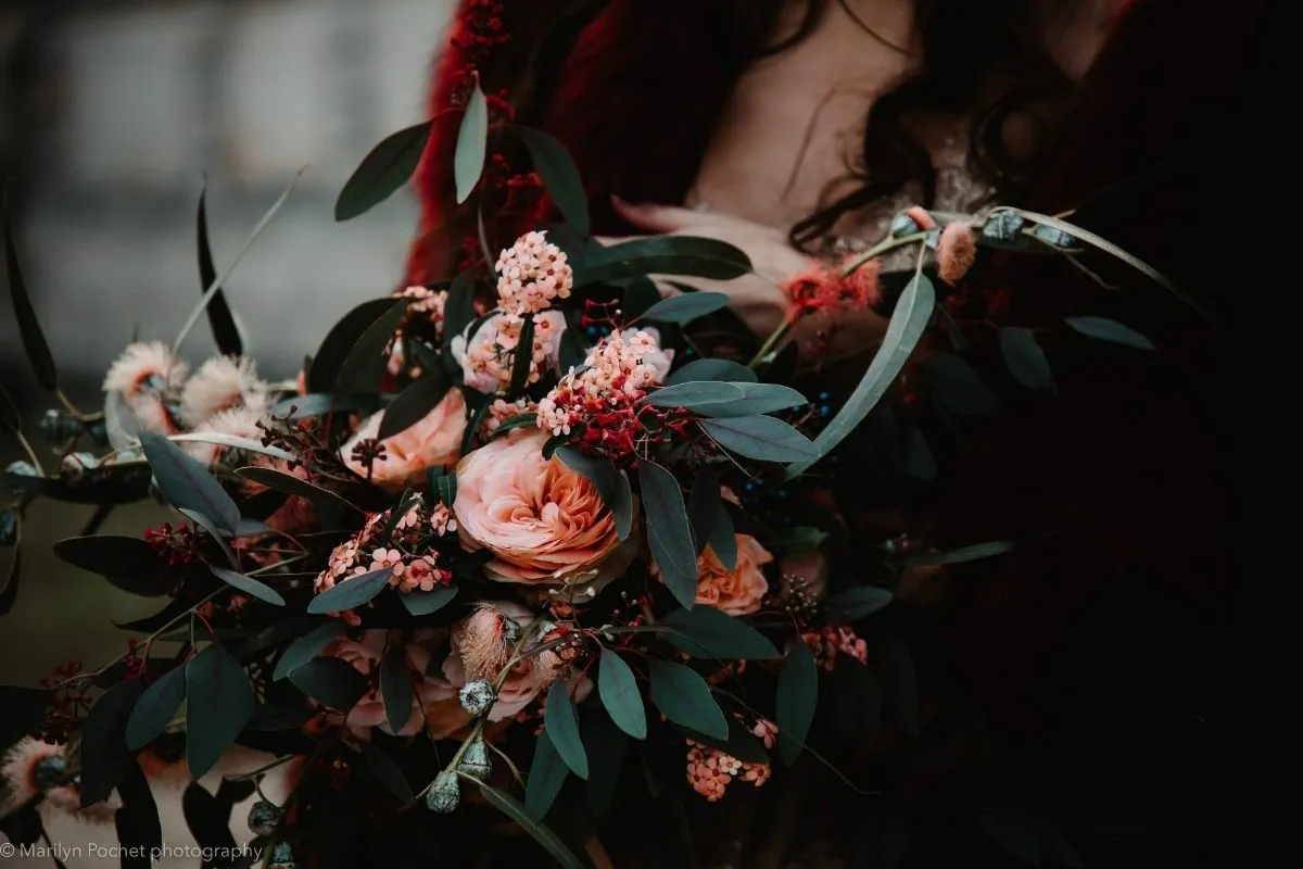bouquet mariée au chateau de courson