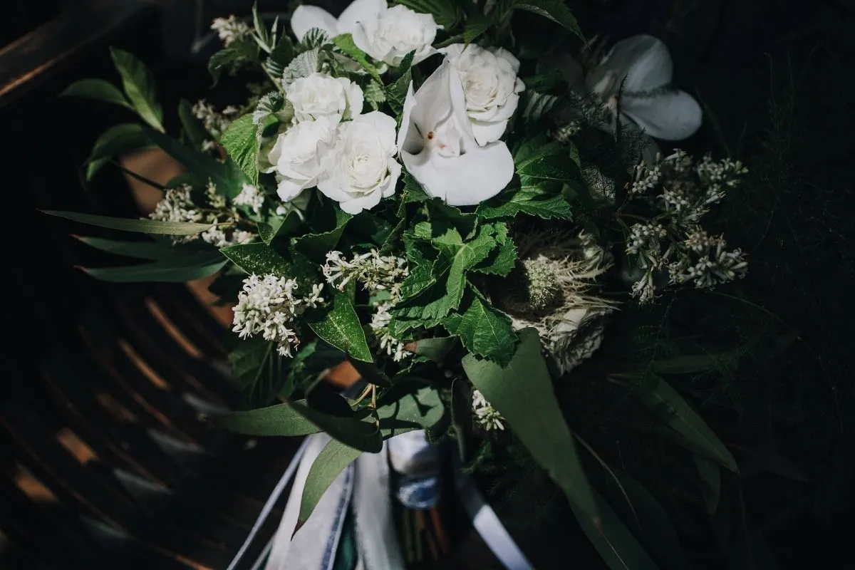 bouquet de fleurs de la mariée chateau de vallery