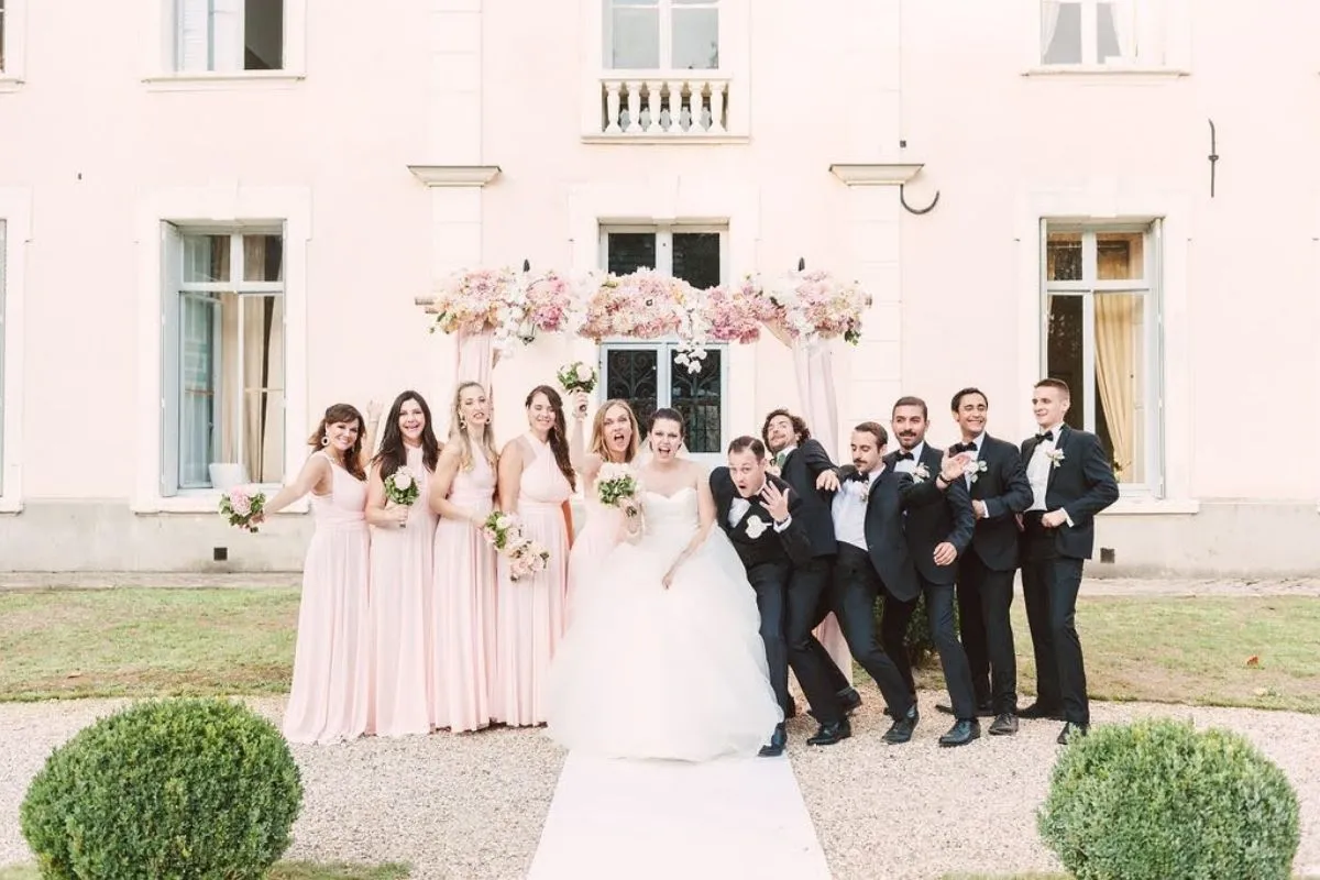 photo de groupe au chateau de villiers