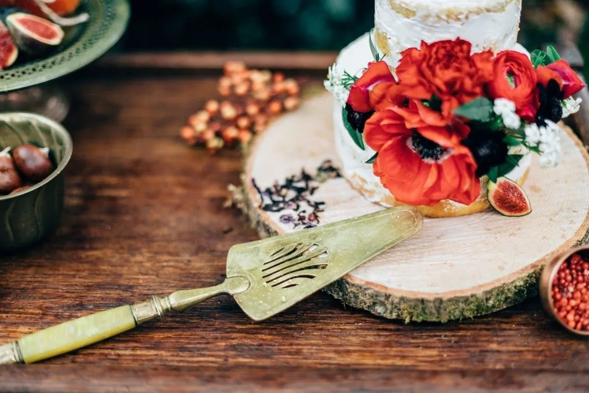 table avec bouquet